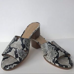 NEW Nine West Andre Snake Slides Sandals